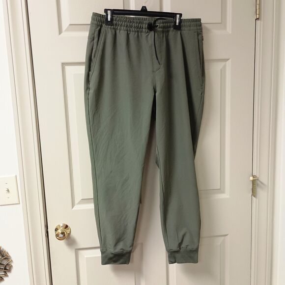 Old Navy Mens Joggers Size Large Heritage Green Pull On Pockets Drawstring - Picture 1 of 4